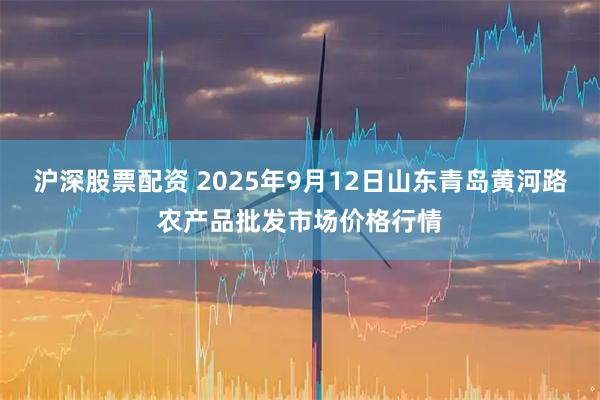 沪深股票配资 2025年9月12日山东青岛黄河路农产品批发市场价格行情